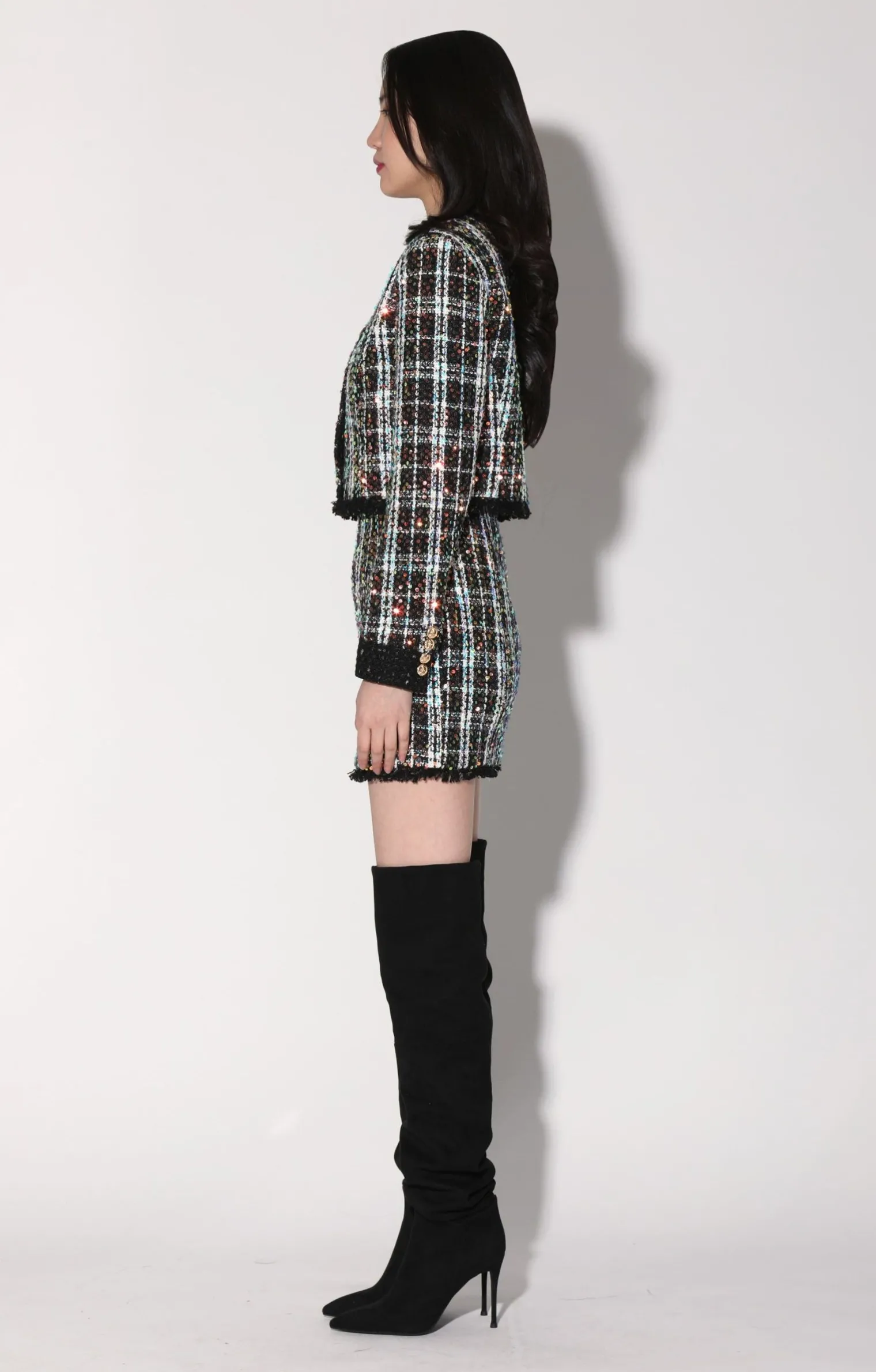 alessia_jacket_broadway_t_2.webp Walter Baker Alessia Jacket, Broadway Tweed Black>Women Jackets