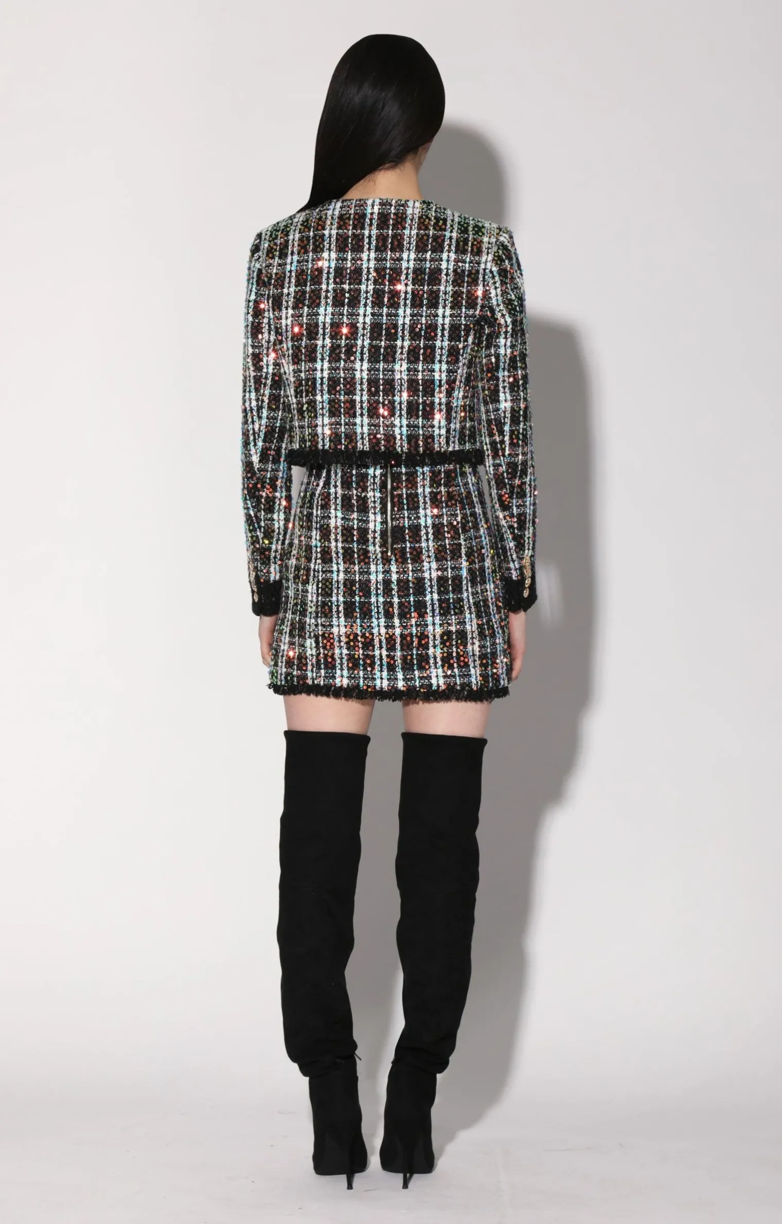 alessia_jacket_broadway_t_3.webp Walter Baker Alessia Jacket, Broadway Tweed Black>Women Jackets