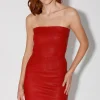 Walter Baker Alexis Dress, Red-Stretch Leather>Women Dresses