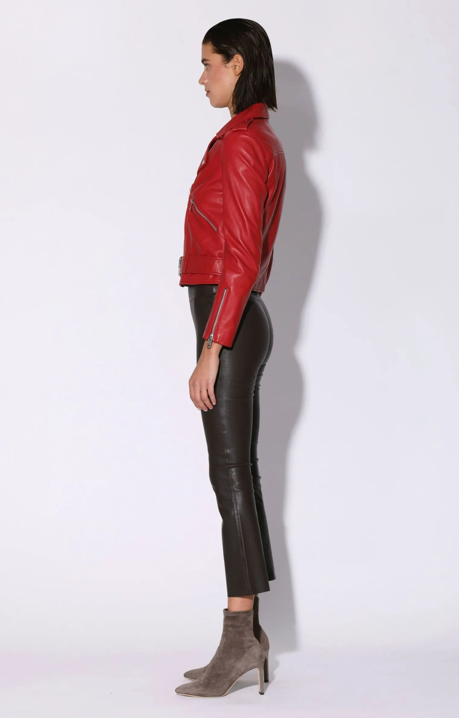 allison_jacket_redleather_2.webp Walter Baker Allison Jacket, Red-Leather>Women Leather