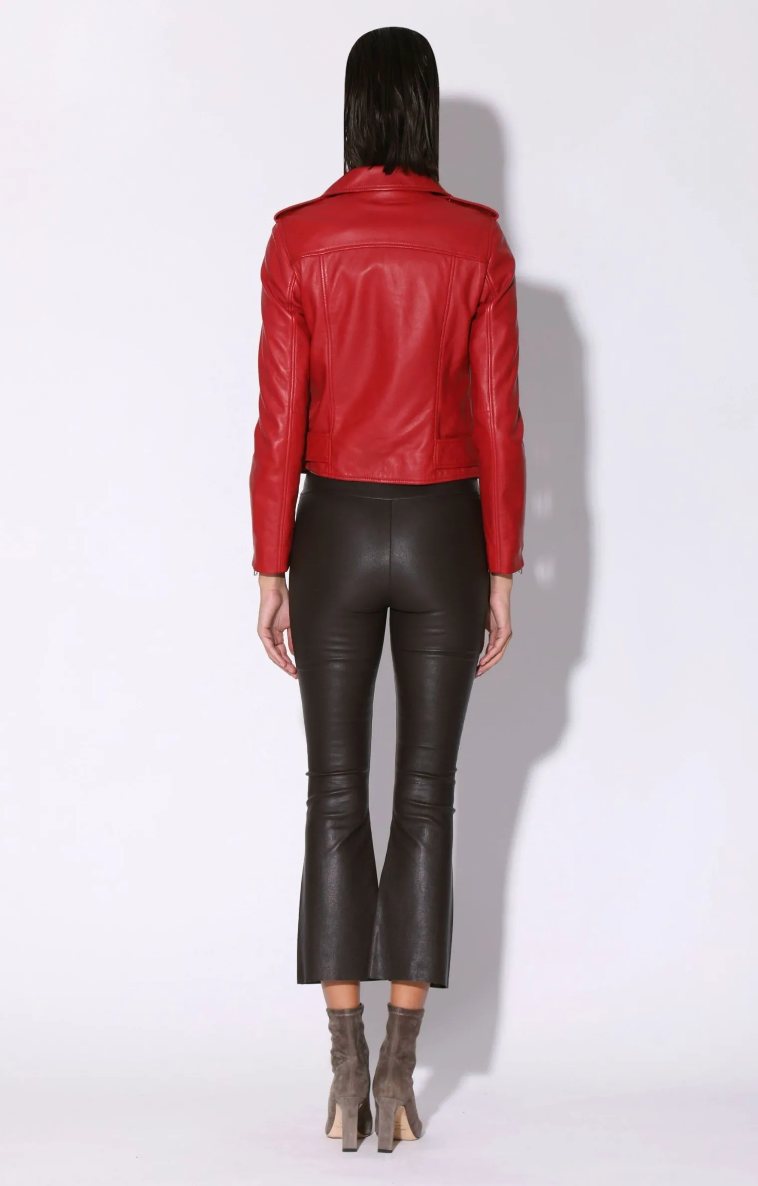 allison_jacket_redleather_3.webp Walter Baker Allison Jacket, Red-Leather>Women Leather