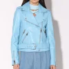 Walter Baker Allison Jacket, Sky Blue-Leather>Women Jackets