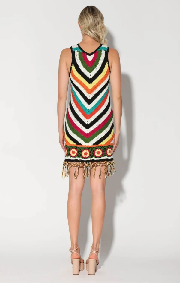Walter Baker Amarie Dress, Rainbow Sun Crochet>Women Dresses