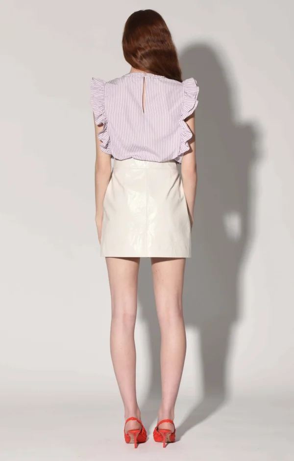 Walter Baker Amy Skirt, Oyster Patent-Leather>Women Bottoms