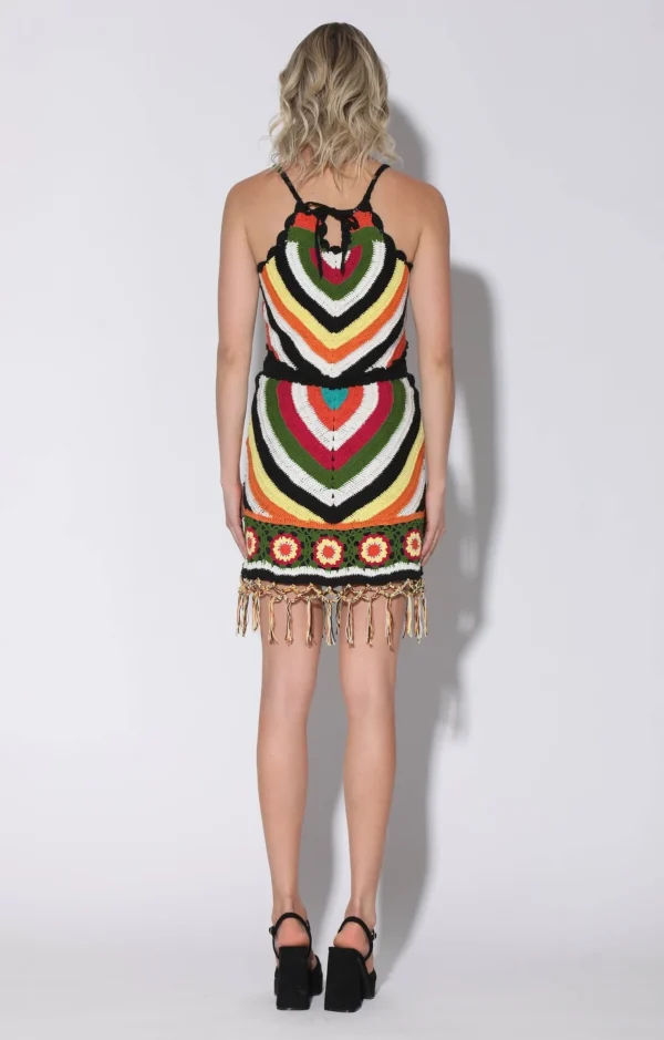 Walter Baker Andi Top, Rainbow Sun Crochet>Women Tops