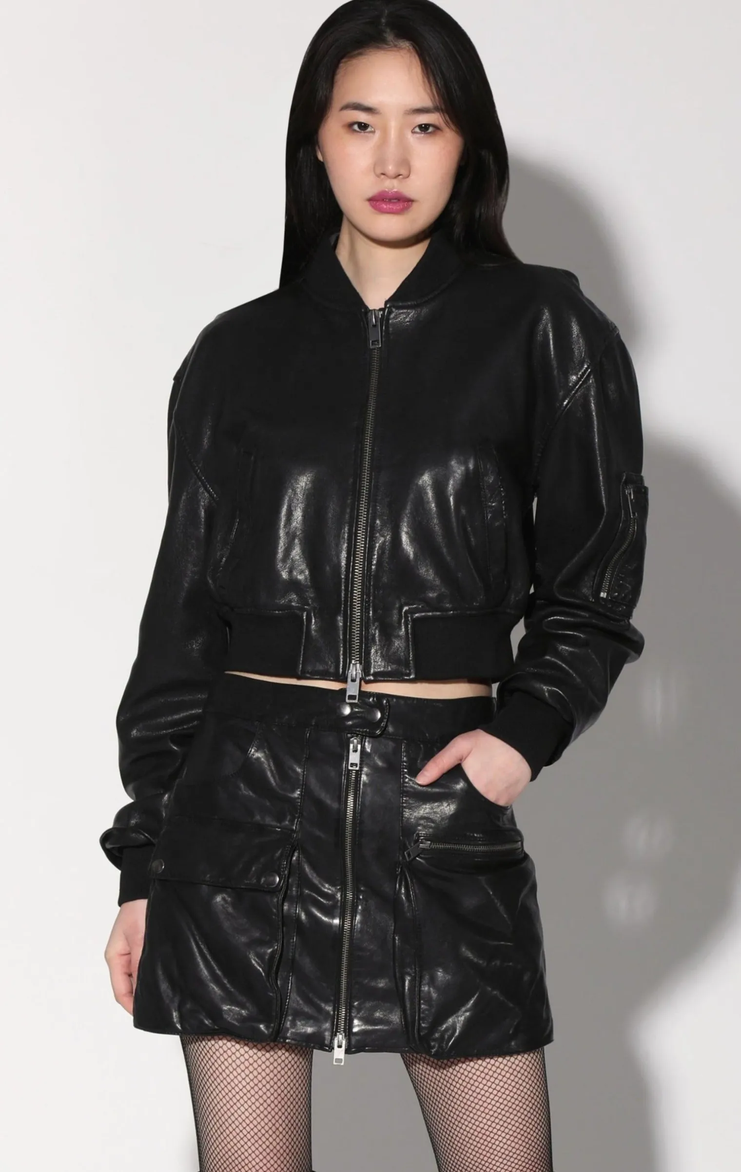 andrea_jacket_blackleathe_0.webp Walter Baker Andrea Jacket, Black-Leather>Women Leather