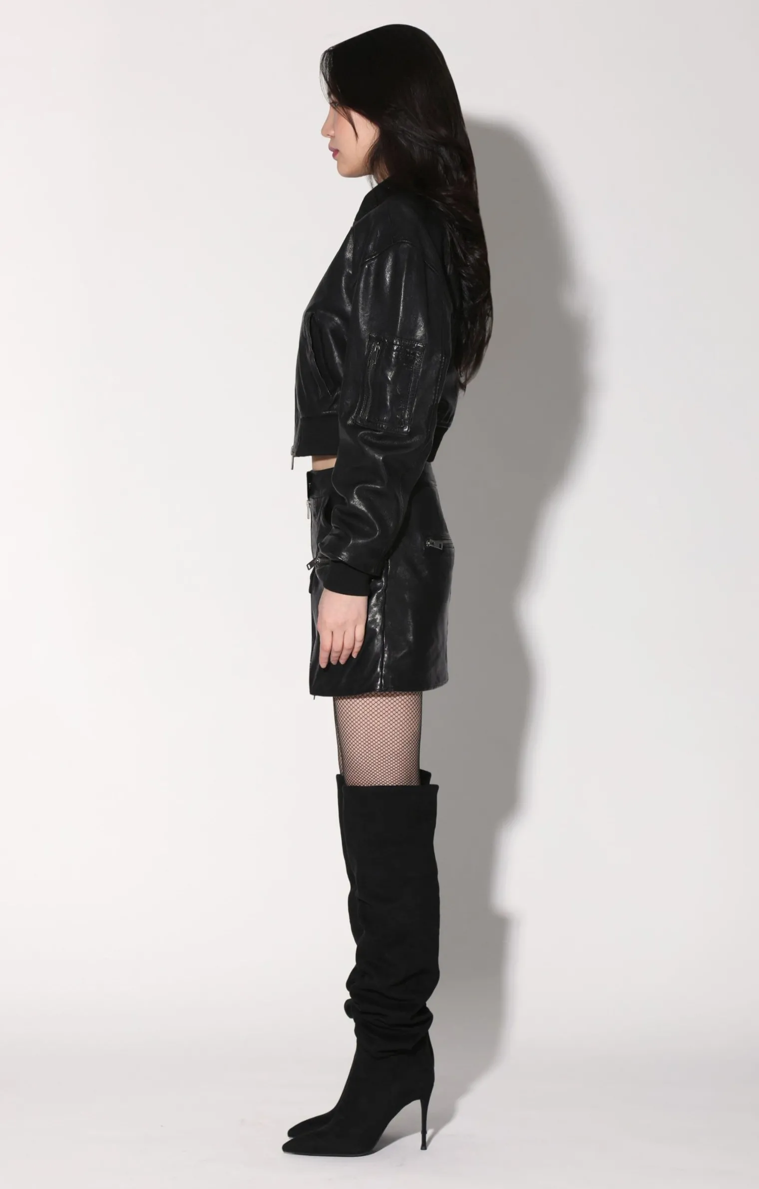 andrea_jacket_blackleathe_2.webp Walter Baker Andrea Jacket, Black-Leather>Women Leather