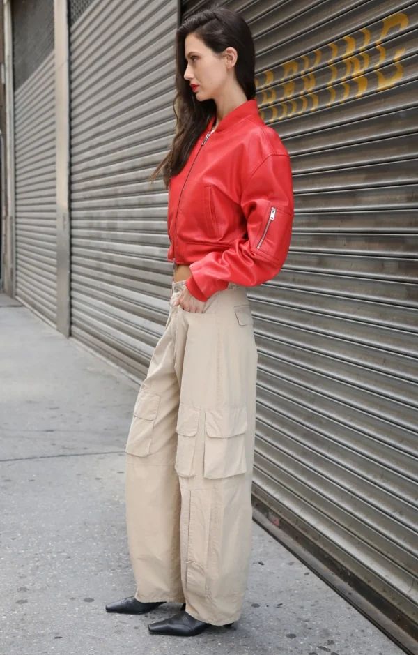 Walter Baker Andrea Jacket, Scarlet-Leather>Women Jackets