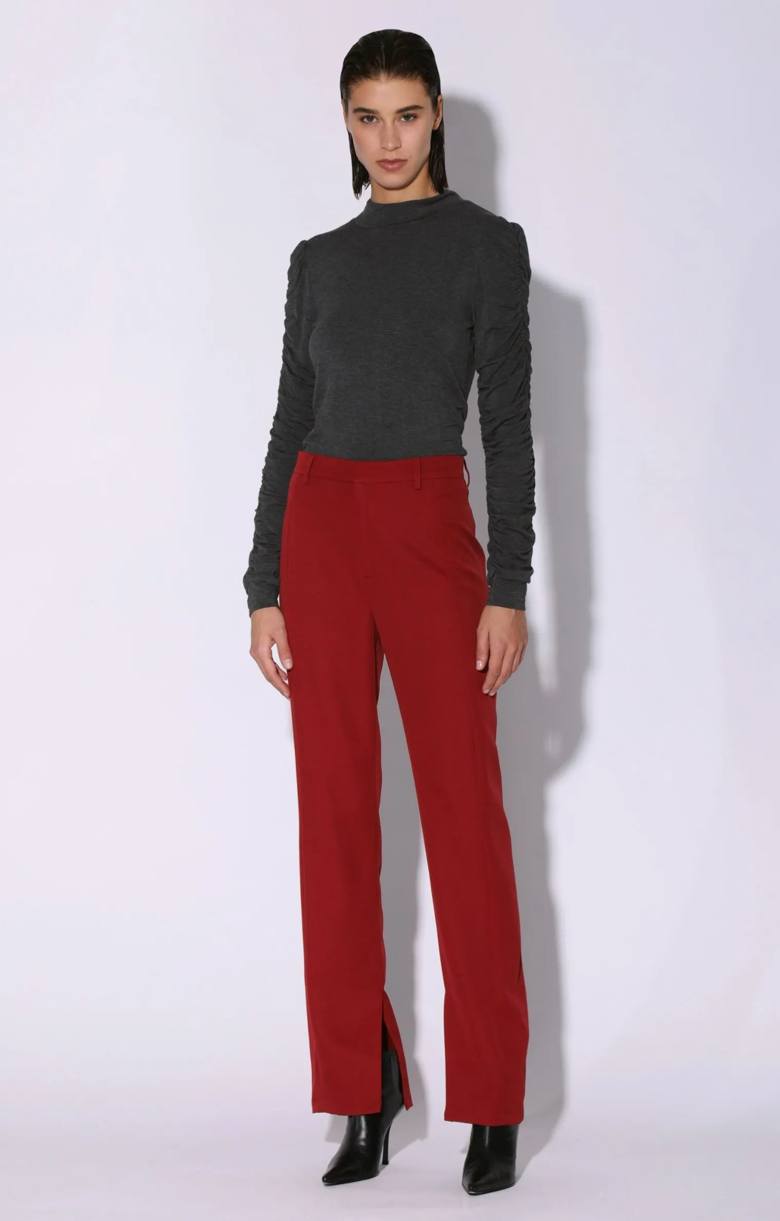 blakeley_pant_wine_1.webp Walter Baker Blakeley Pant, Wine>Women Bottoms