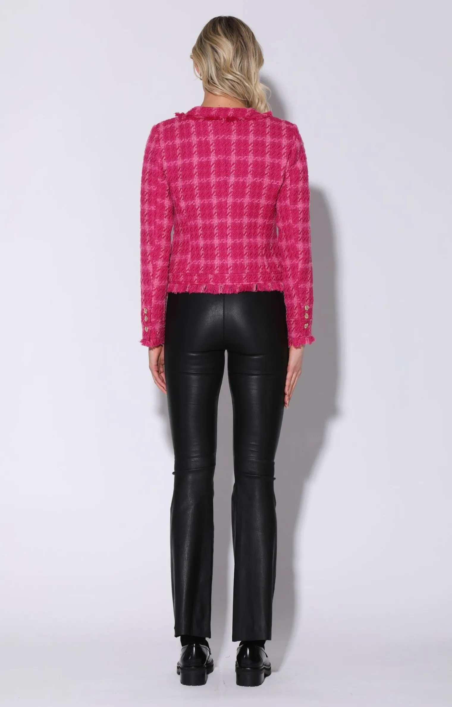 brittany_jacket_magenta_e_3.webp Walter Baker Brittany Jacket, Magenta Electric Tweed>Women Jackets