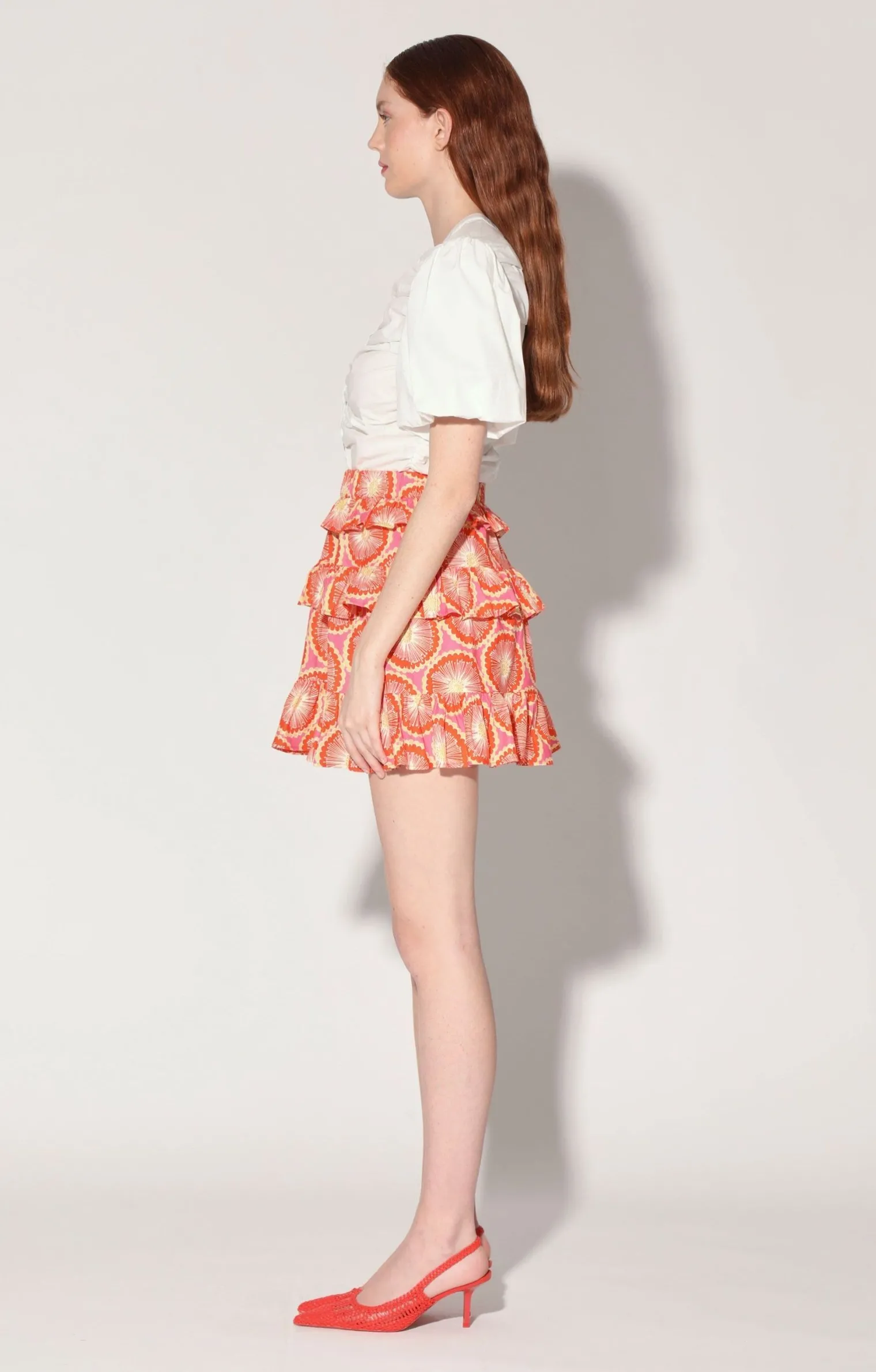christie_skirt_orange_blo_2.webp Walter Baker Christie Skirt, Orange Blossom>Women Bottoms