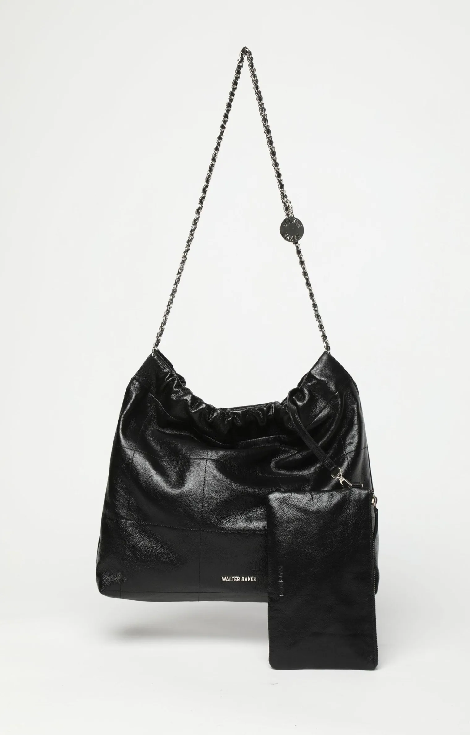 cleo_shoulder_black_2.webp Walter Baker Cleo Shoulder, Black>Women Handbags