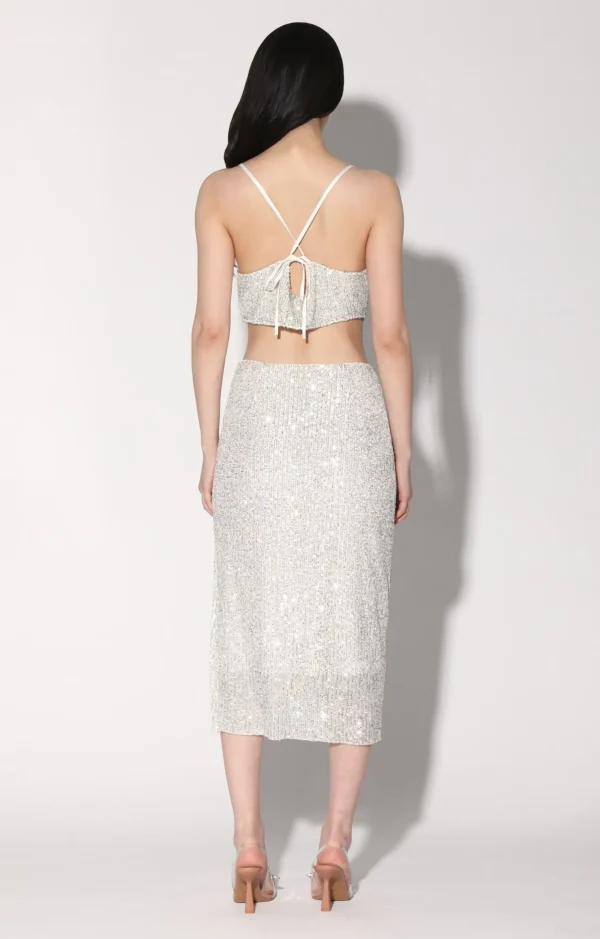 Walter Baker Crista Skirt, Ice Sequin>Women Bottoms