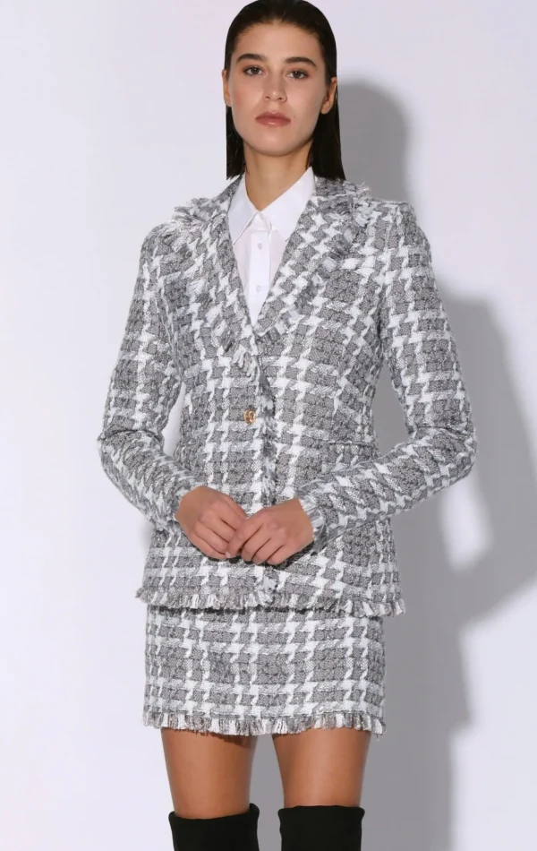 Walter Baker Damon Blazer, Heritage Tweed Grey>Women Jackets