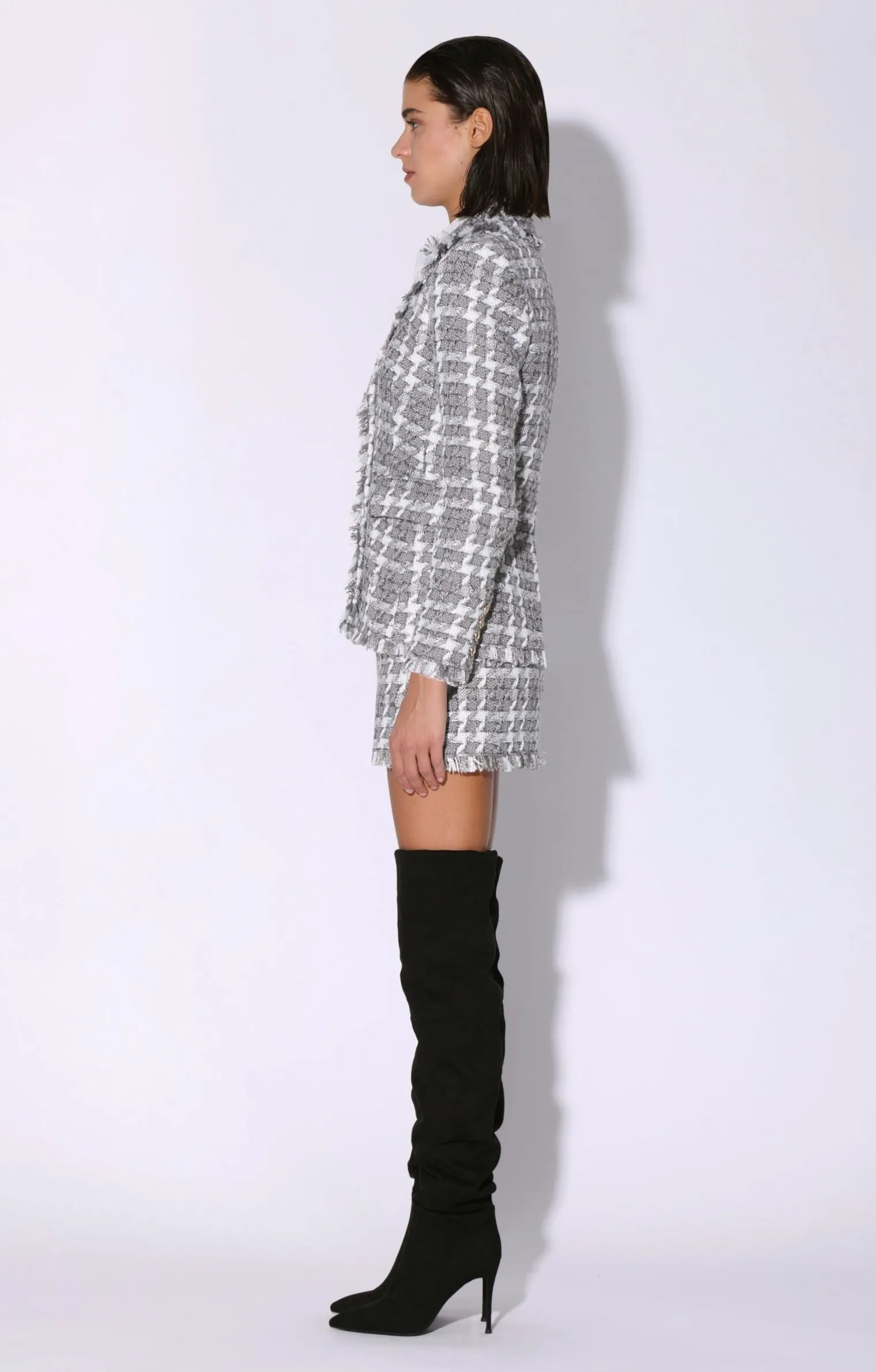 Walter Baker Damon Blazer, Heritage Tweed Grey>Women Jackets