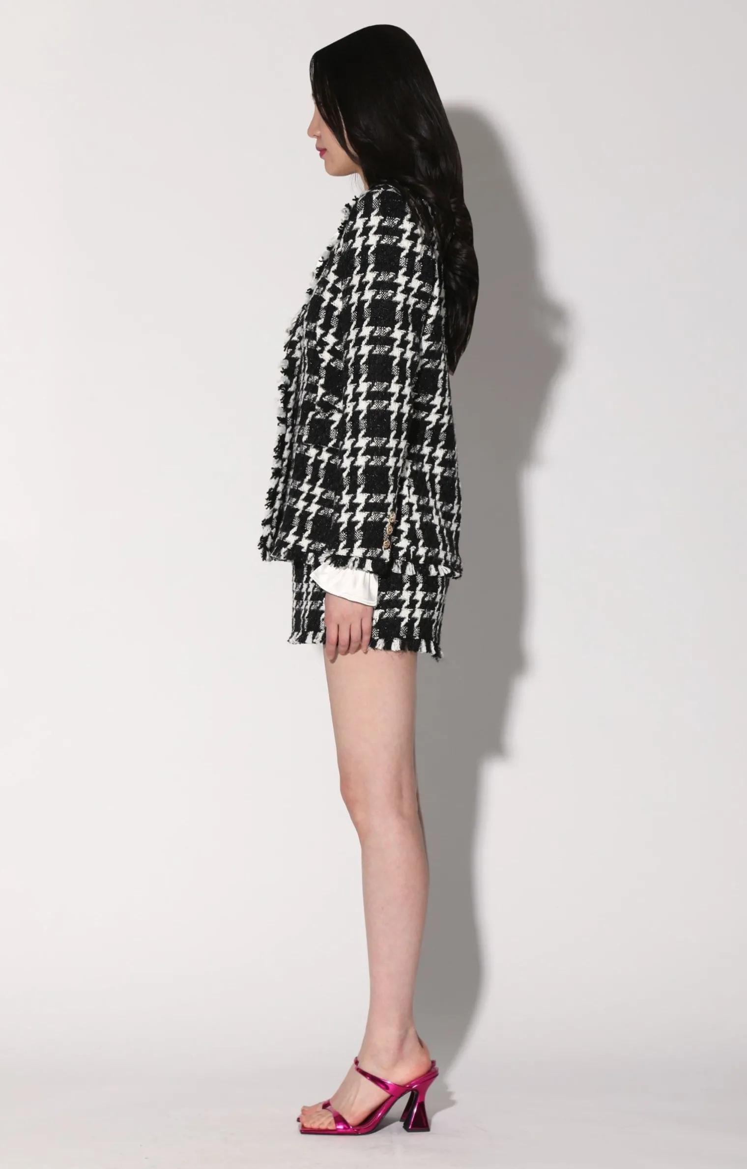 Walter Baker Damon Blazer, Heritage Tweed Black>Women Jackets