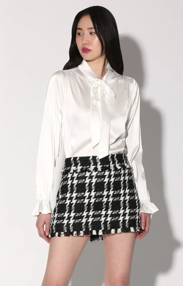 Walter Baker Della Skirt, Heritage Tweed Black>Women Bottoms