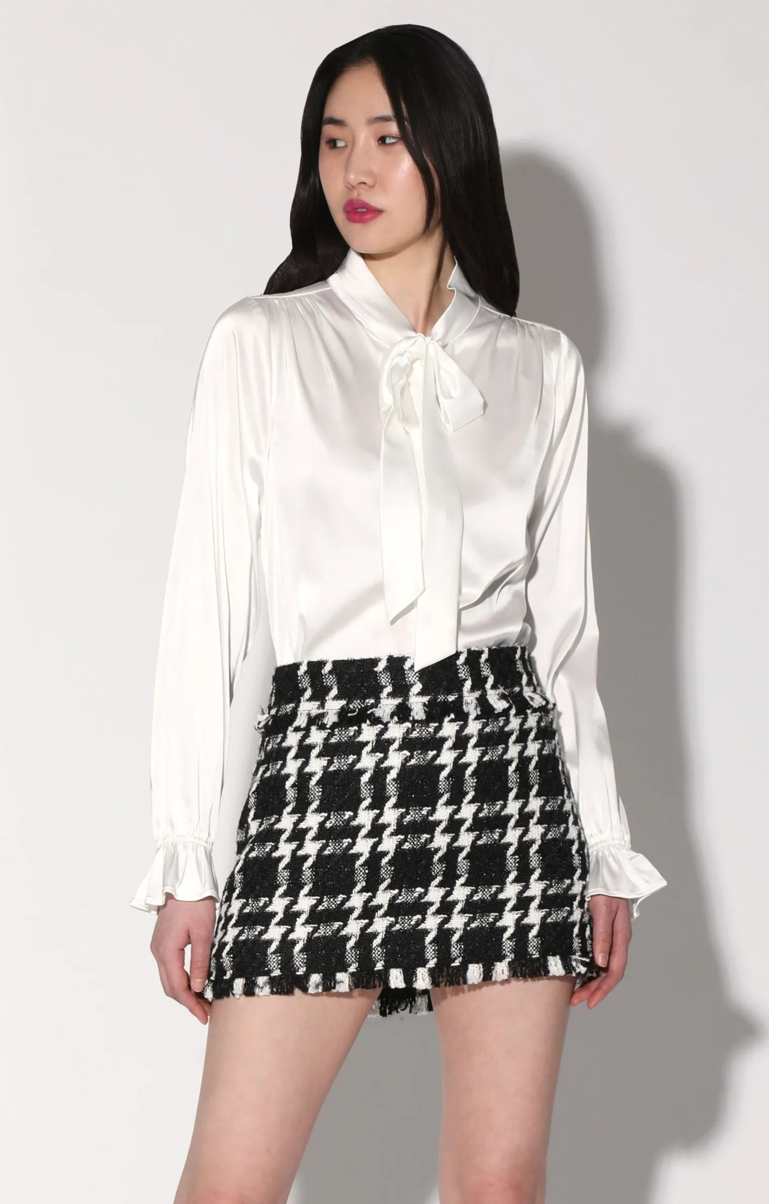 Walter Baker Della Skirt, Heritage Tweed Black>Women Bottoms