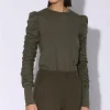 Walter Baker Dot Top, Olive>Women Tops