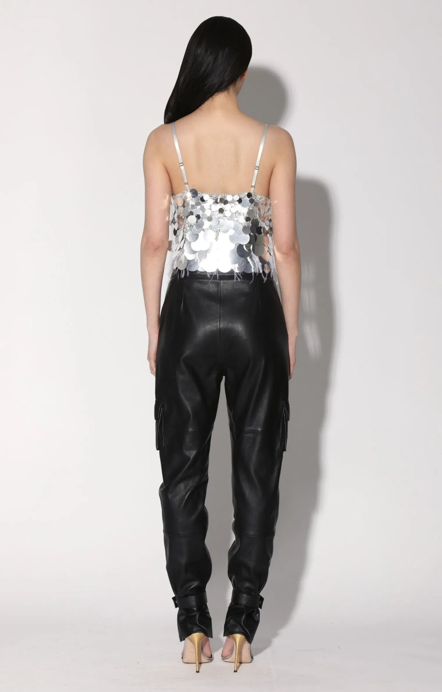 dynah_top_silver_starlet__3.webp Walter Baker Dynah Top, Silver Starlet Sequin>Women Tops