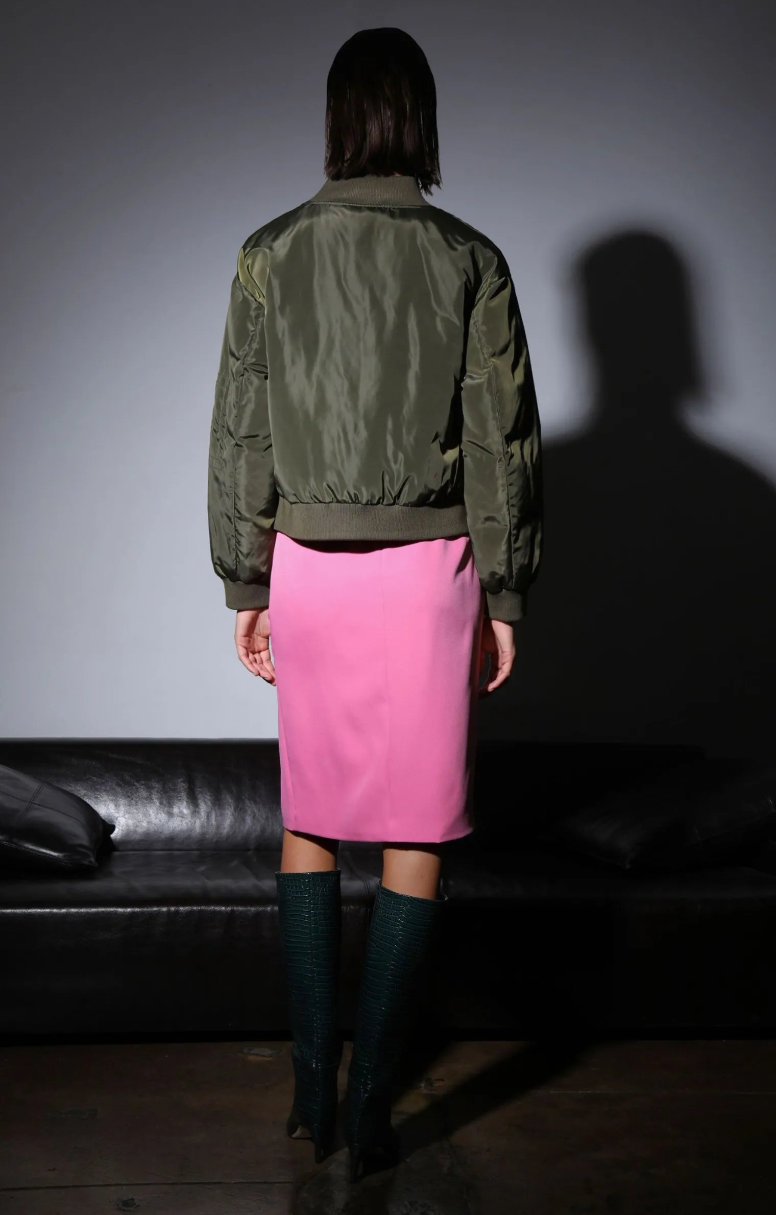 elias_jacket_olive_3.webp Walter Baker Elias Jacket, Olive>Women Jackets