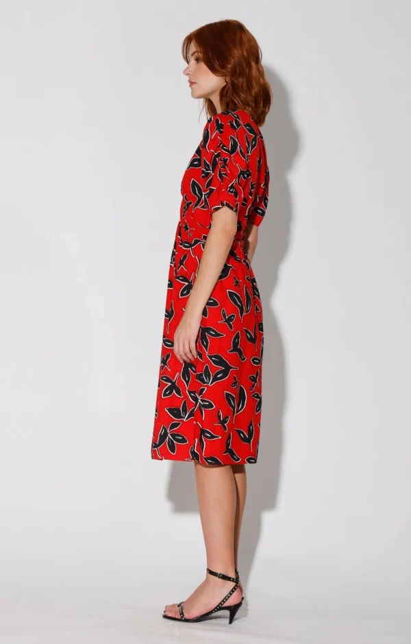 Walter Baker Fabienne Dress, Bold Persimmon>Women Dresses
