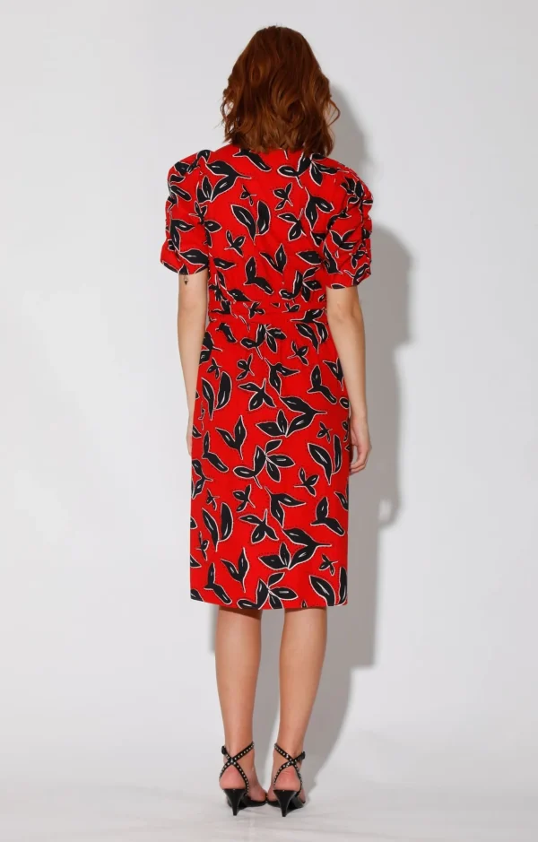 Walter Baker Fabienne Dress, Bold Persimmon>Women Dresses