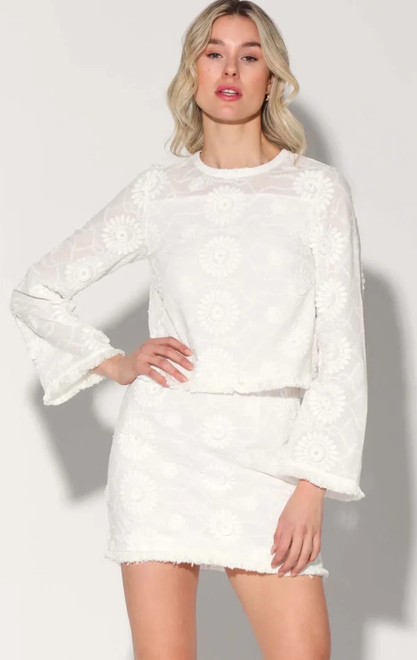 Walter Baker Fontaine Top, Sunflower Embroidery>Women Tops