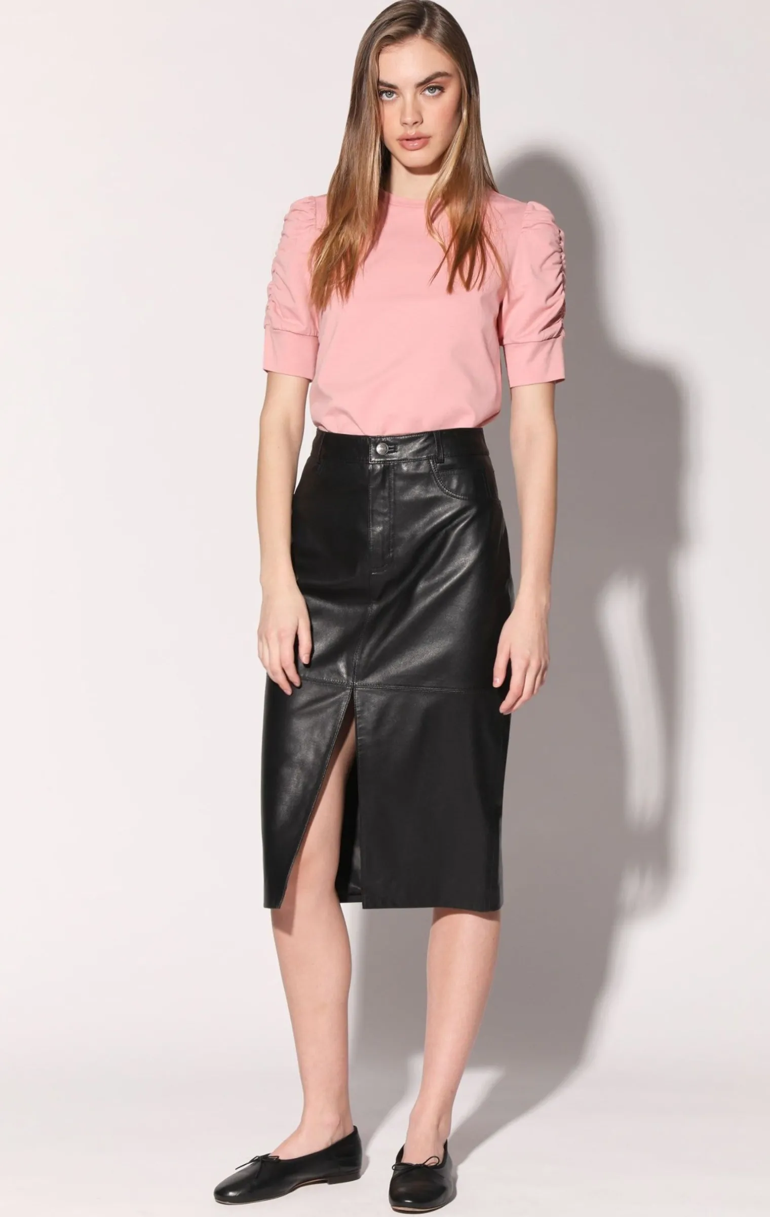 glynice_skirt_blackleathe_0.webp Walter Baker Glynice Skirt, Black-Leather>Women Leather