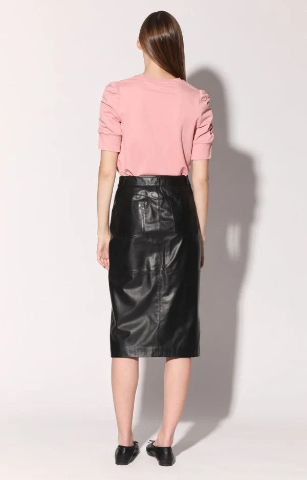 Walter Baker Glynice Skirt, Black-Leather>Women Leather