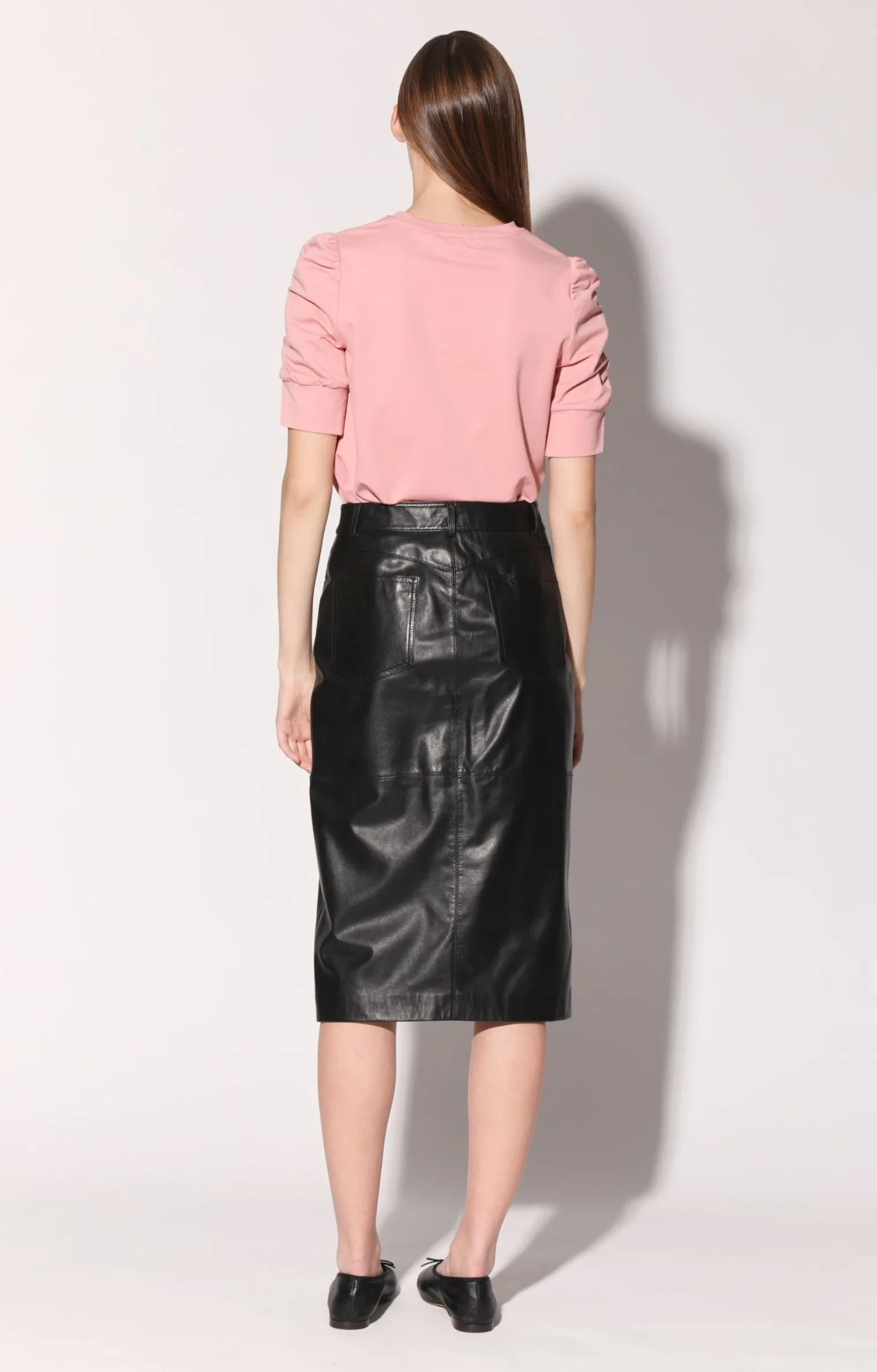 glynice_skirt_blackleathe_3.webp Walter Baker Glynice Skirt, Black-Leather>Women Leather