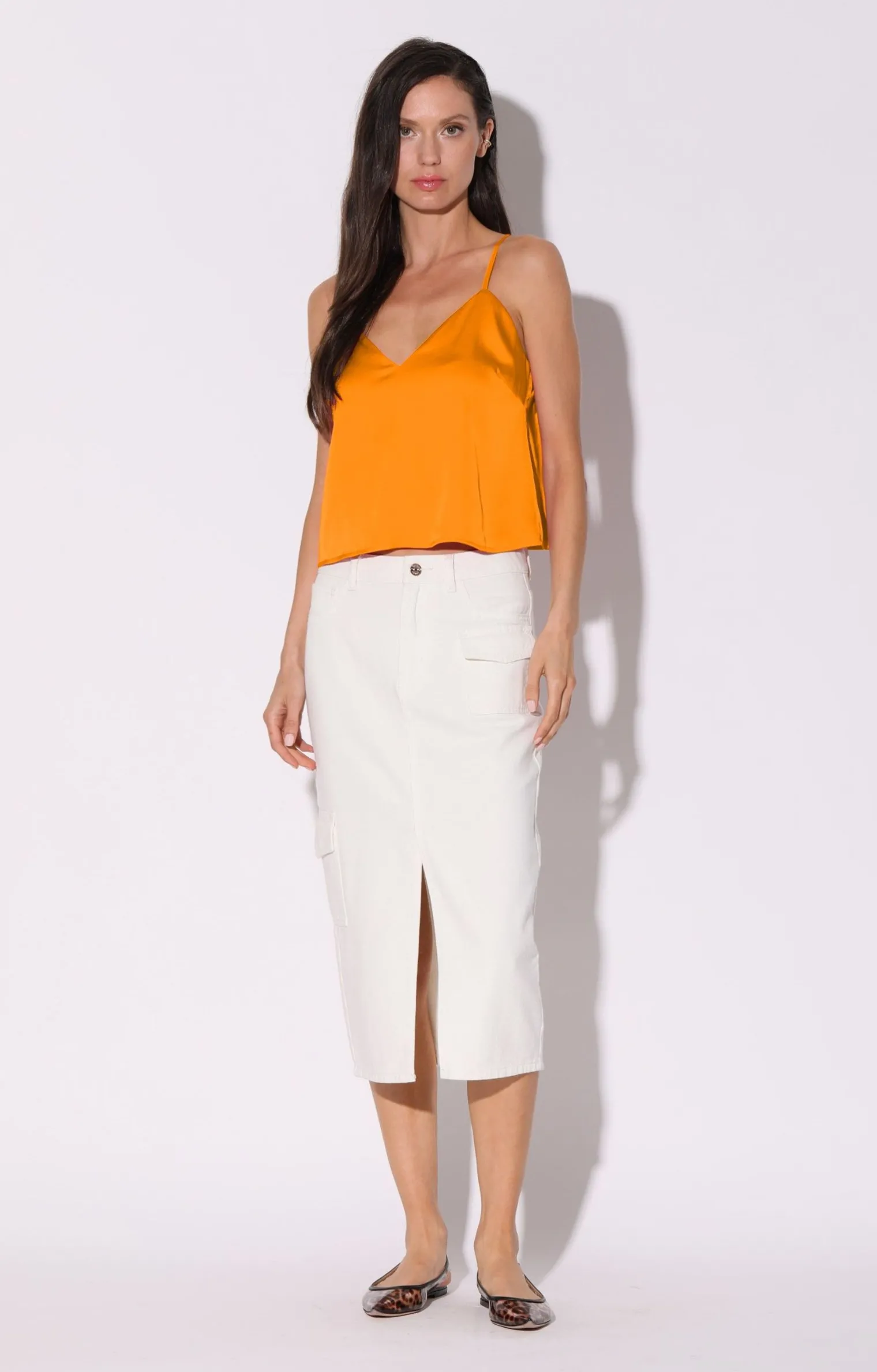 hollis_top_mandarin_1.webp Walter Baker Hollis Top, Mandarin>Women Tops