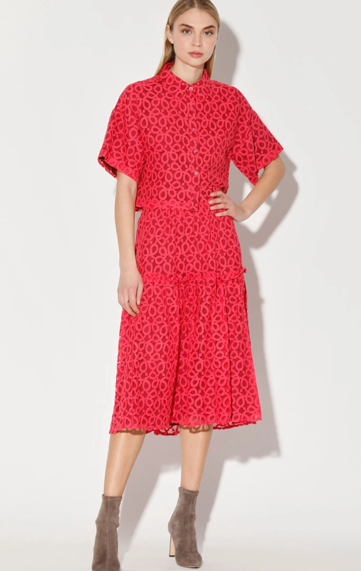 hydee_skirt_crown_lace_0.webp Walter Baker Hydee Skirt, Crown Lace>Women Bottoms