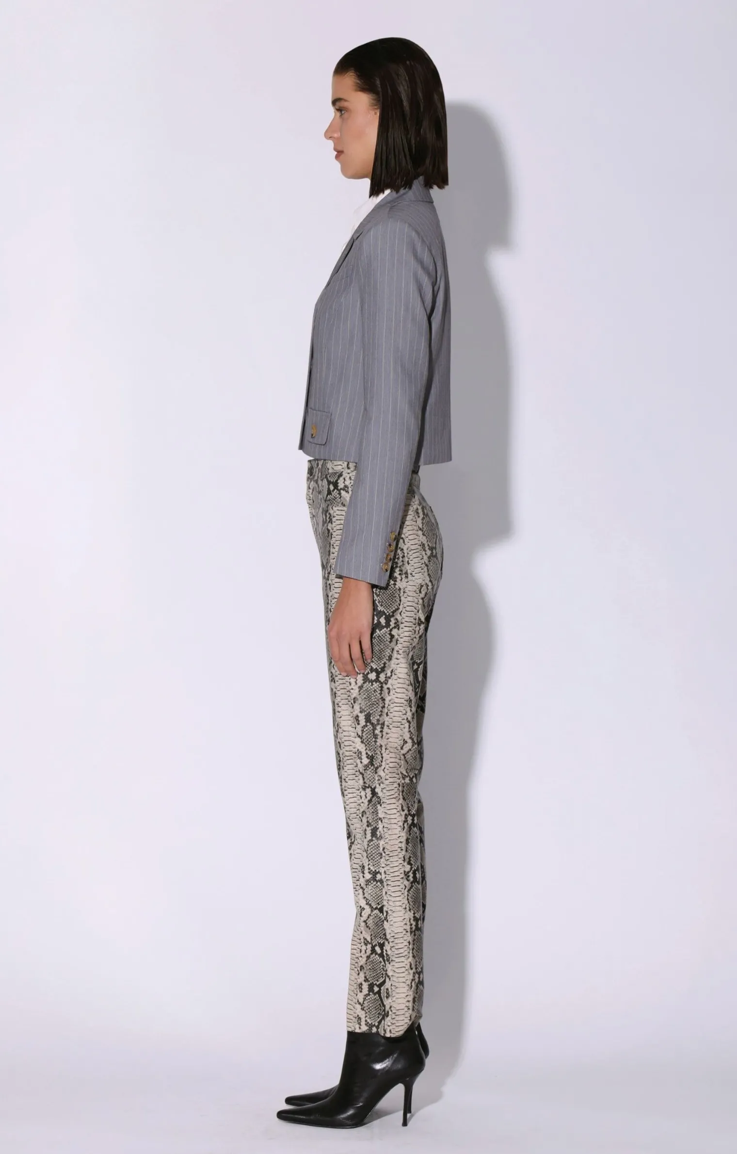 javi_jacket_heather_pin_s_2.webp Walter Baker Javi Jacket, Heather Pin Stripe>Women Jackets