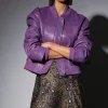 Walter Baker Jessah Jacket, Amethyst-Leather>Women Jackets
