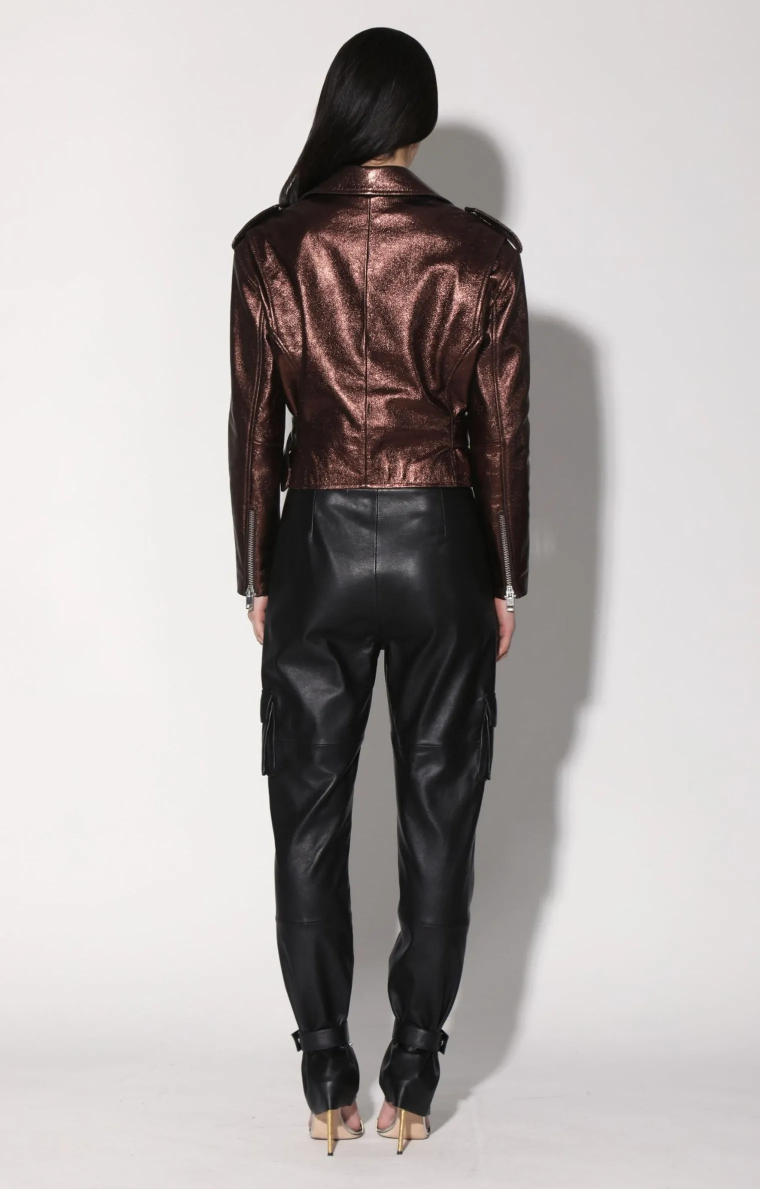 jordy_jacket_bronze_leath_3.webp Walter Baker Jordy Jacket, Bronze Leather>Women Leather