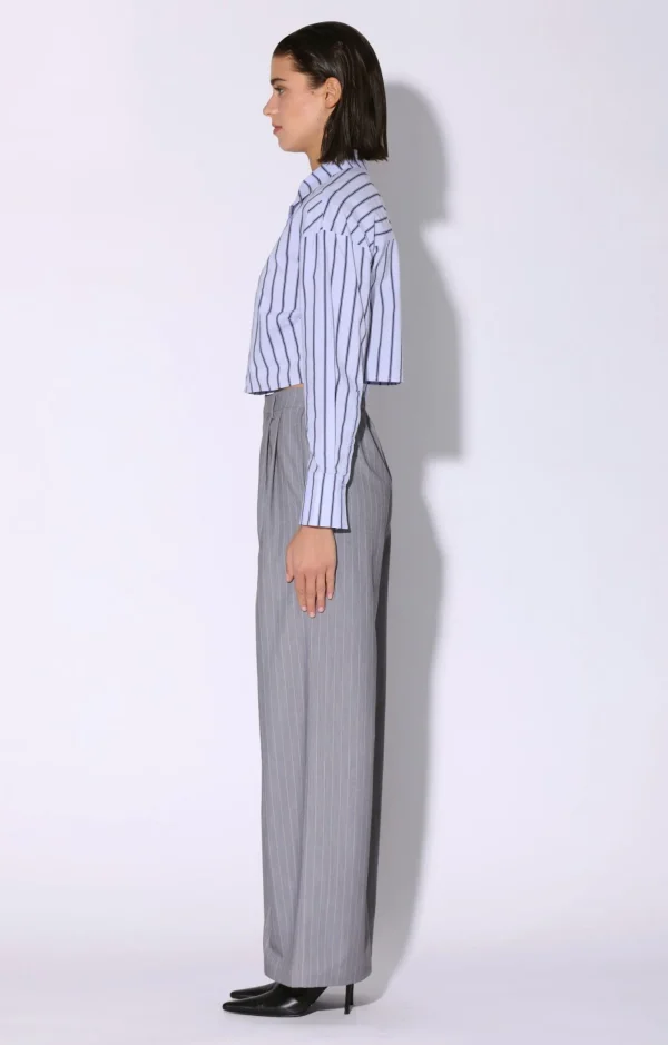 Walter Baker Kaiden Pant, Heather Pin Stripe>Women Bottoms
