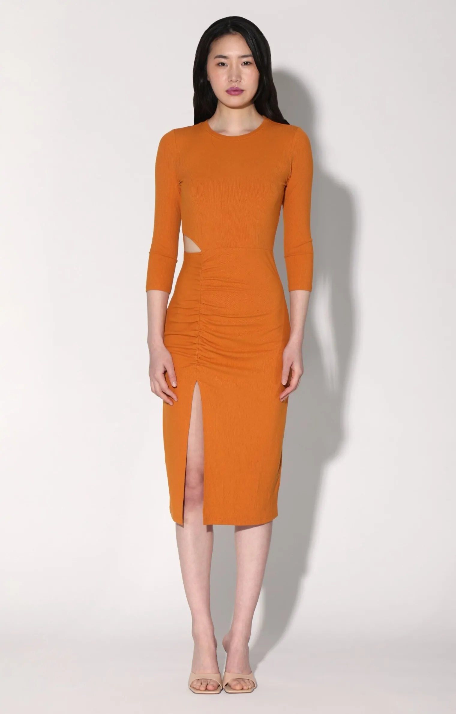 kalani_dress_rust_1.webp Walter Baker Kalani Dress, Rust>Women Dresses