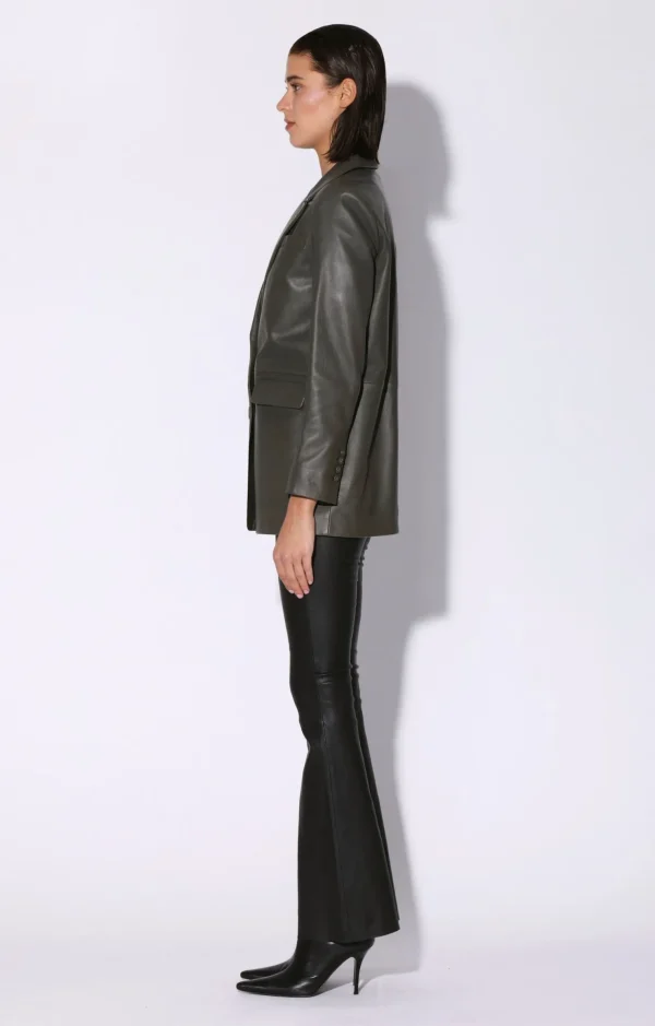 Walter Baker Kiki Blazer, Moss-Leather>Women Leather