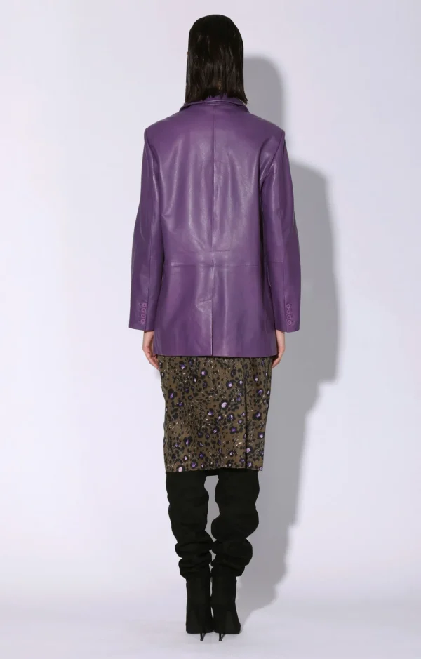 Walter Baker Kira Blazer, Amethyst-Leather>Women Leather