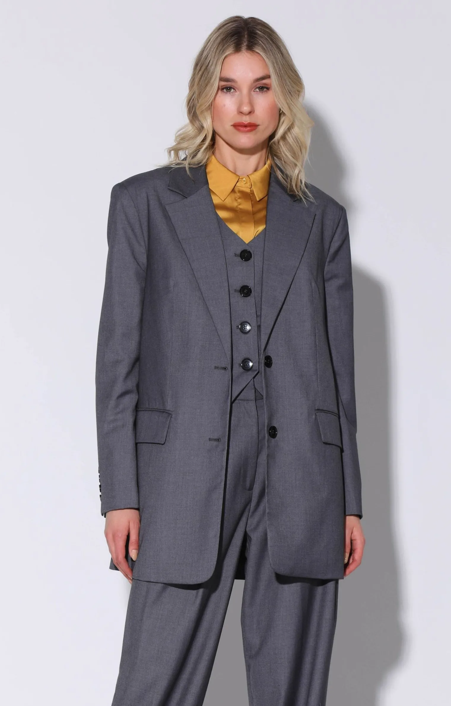 kira_blazer_grey_0.webp Walter Baker Kira Blazer, Grey>Women Jackets