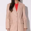 Walter Baker Kira Blazer, Rose Pink-Leather>Women Leather