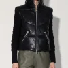 Walter Baker Landon Vest, Black-Puffer Leather>Women Jackets