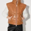 Walter Baker Landon Vest, Camel-Puffer Leather>Women Jackets