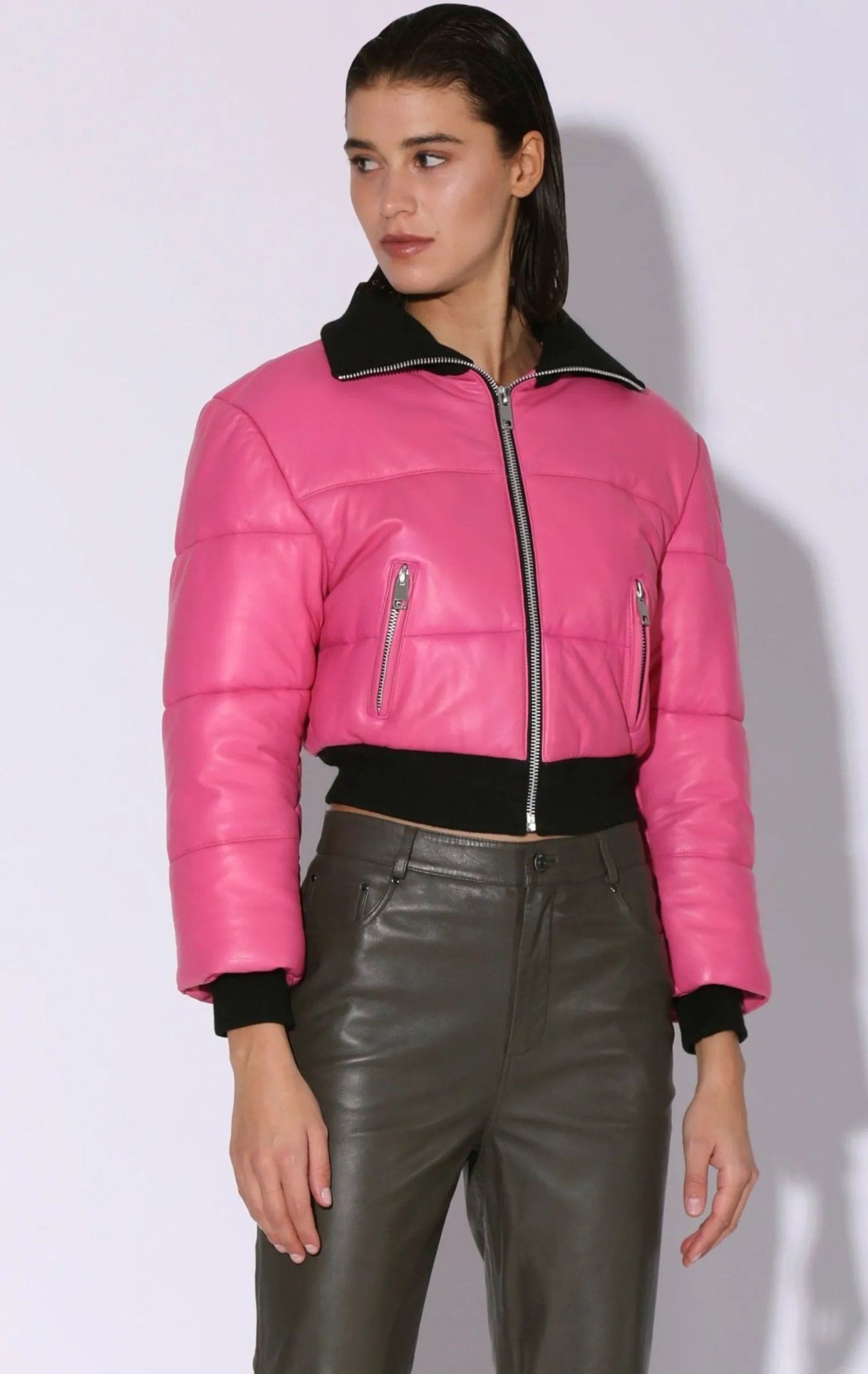 laylah_jacket_candyleathe_0.webp Walter Baker Laylah Jacket, Candy-Leather>Women Leather