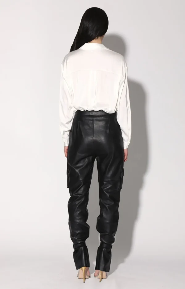 Walter Baker Leondro Pant, Black-Leather>Women Leather