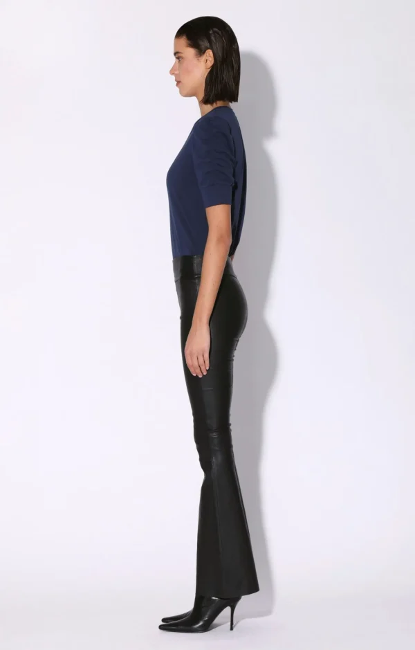 Walter Baker Lexie Pant, Black-Stretch Leather>Women Bottoms