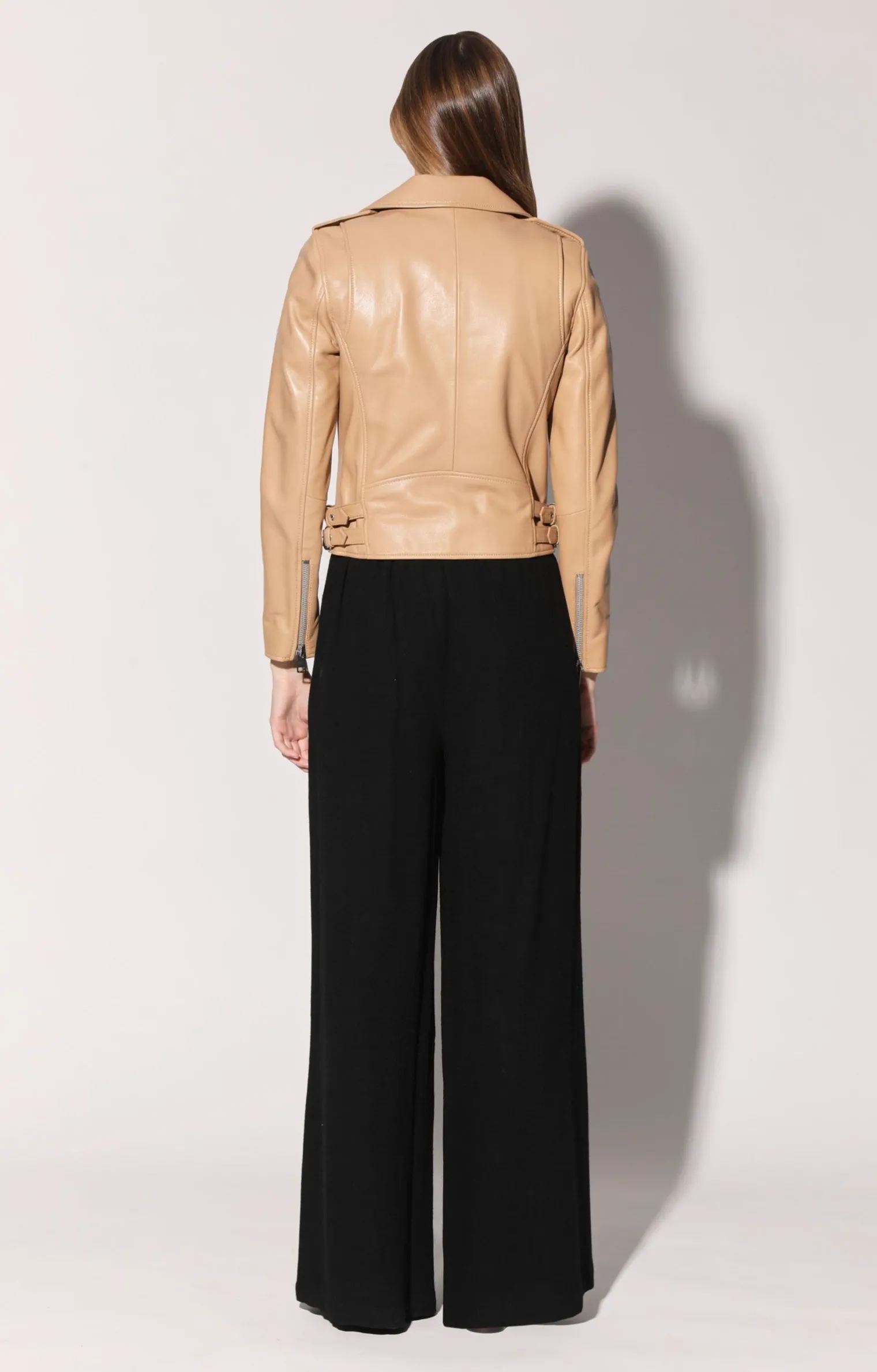 liz_jacket_latteleather_3.webp Walter Baker Liz Jacket, Latte-Leather>Women Leather