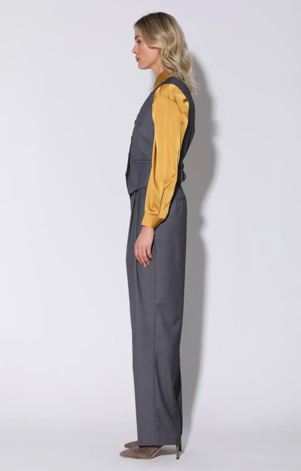 Walter Baker Luanna Vest, Grey>Women Tops