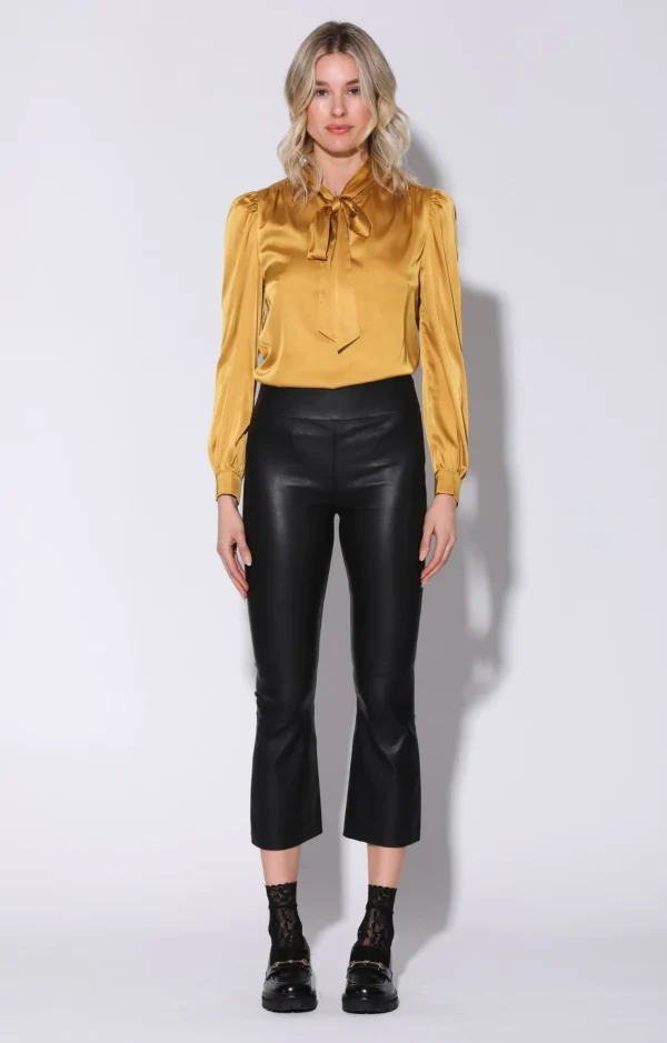 Walter Baker Luisa Pant, Black-Stretch Leather>Women Bottoms